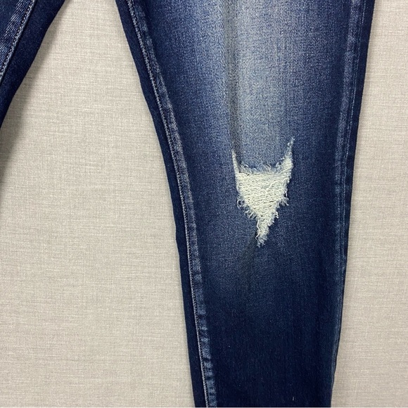 KanCan Distressed Blue Jeans Sz 30 High Rise Ankle LengthCotton Blend - Picture 5 of 11